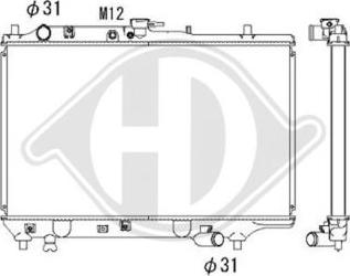 Diederichs DCM2235 - Радиатор, охлаждане на двигателя vvparts.bg