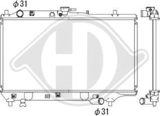 Diederichs DCM2224 - Радиатор, охлаждане на двигателя vvparts.bg