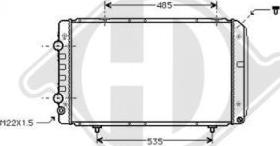 Diederichs DCM2751 - Радиатор, охлаждане на двигателя vvparts.bg