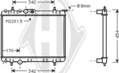 Diederichs DCM2763 - Радиатор, охлаждане на двигателя vvparts.bg