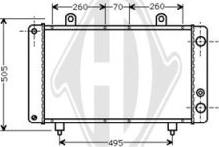 Diederichs DCM2722 - Радиатор, охлаждане на двигателя vvparts.bg