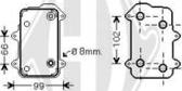 Diederichs DCO1082 - Маслен радиатор, двигателно масло vvparts.bg