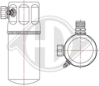 Diederichs DCT1254 - Изсушител, климатизация vvparts.bg