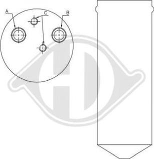 Diederichs DCT1205 - Изсушител, климатизация vvparts.bg