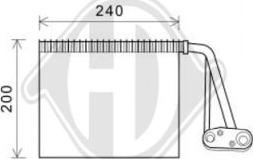 Diederichs DCV1115 - Изпарител, климатична система vvparts.bg