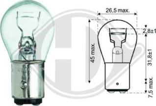 Diederichs LID10050 - Крушка с нагреваема жичка, мигачи vvparts.bg