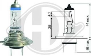 Diederichs LID10063 - Крушка с нагреваема жичка, фар за дълги светлини vvparts.bg