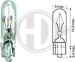 Diederichs LID10088 - Крушка с нагреваема жичка, светлини купе vvparts.bg