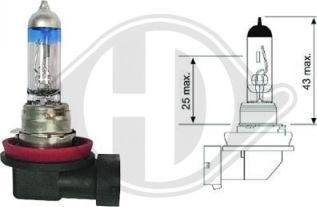 Diederichs LID10070 - Крушка с нагреваема жичка, фар за дълги светлини vvparts.bg