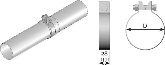 Dinex 99553 - Тръбна връзка, изпускателна система vvparts.bg