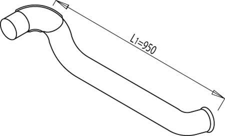 Dinex 68693 - Изпускателна тръба vvparts.bg