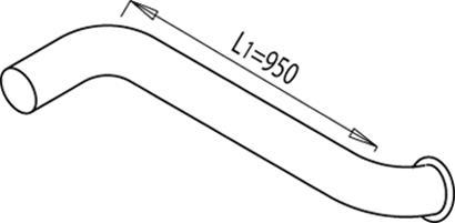 Dinex 68672 - Изпускателна тръба vvparts.bg