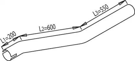 Dinex 68200 - Изпускателна тръба vvparts.bg