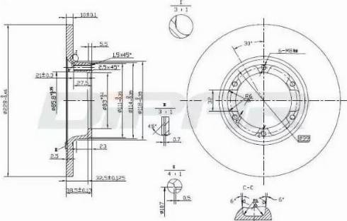 Ditas DFD1001 - Спирачен диск vvparts.bg