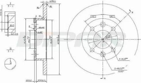 Ditas DFD1003 - Спирачен диск vvparts.bg