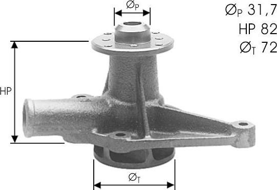 DOLZ A123 - Водна помпа vvparts.bg