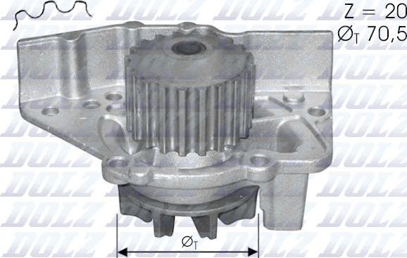 DOLZ C119 - Водна помпа vvparts.bg