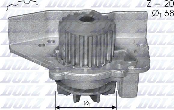 DOLZ C118 - Водна помпа vvparts.bg