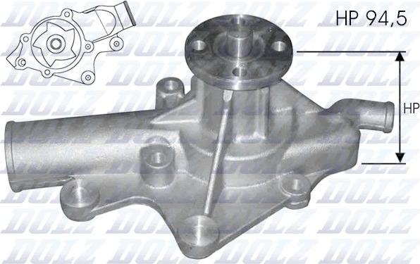 DOLZ J203 - Водна помпа vvparts.bg