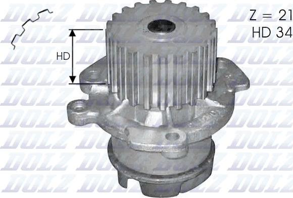 DOLZ L124 - Водна помпа vvparts.bg