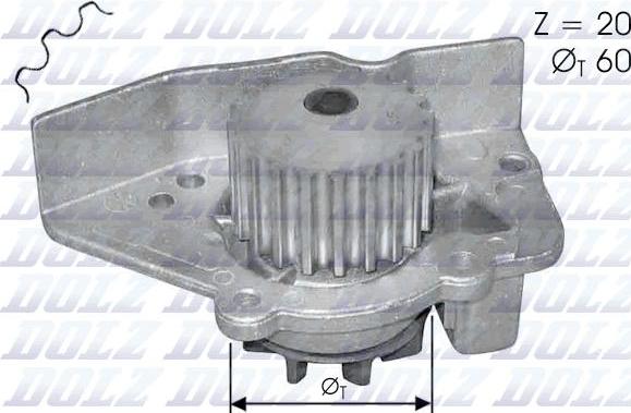 DOLZ N405 - Водна помпа vvparts.bg