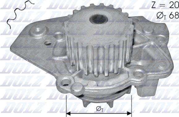 DOLZ N206 - Водна помпа vvparts.bg