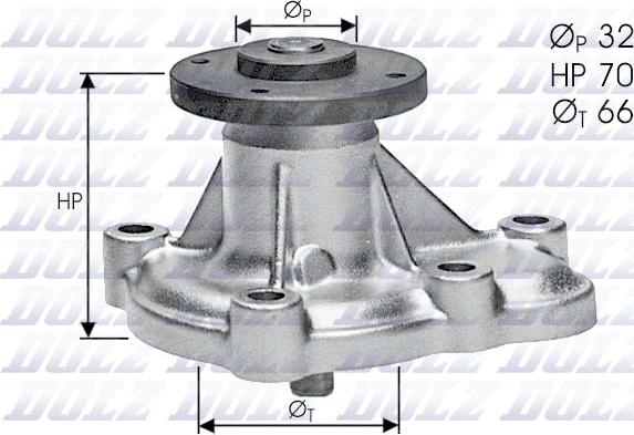 DOLZ O129 - Водна помпа vvparts.bg