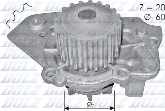 DOLZ T136 - Водна помпа vvparts.bg