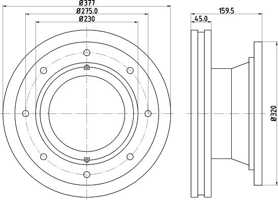 DON CVD598 - Спирачен диск vvparts.bg