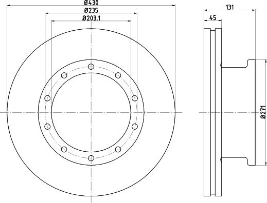 DON CVD542 - Спирачен диск vvparts.bg