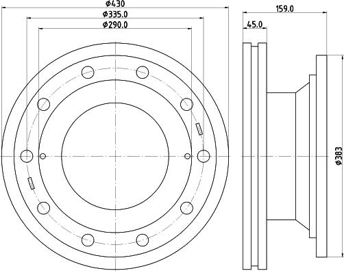 DON CVD555 - Спирачен диск vvparts.bg