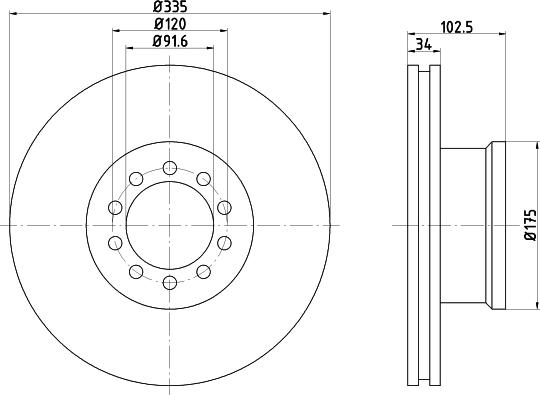 DON CVD557 - Спирачен диск vvparts.bg