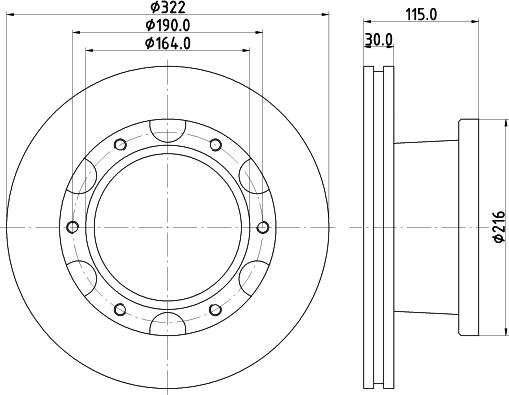 Maxtech 883423.0080 - Спирачен диск vvparts.bg