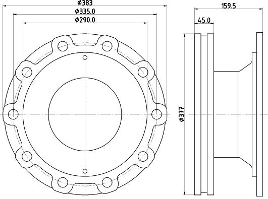 DON CVD578 - Спирачен диск vvparts.bg