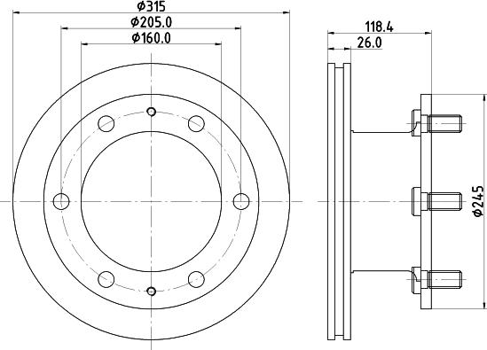 DON CVD507 - Спирачен диск vvparts.bg