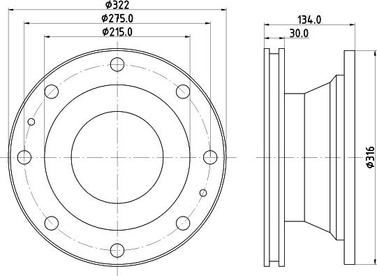 DON CVD524 - Спирачен диск vvparts.bg