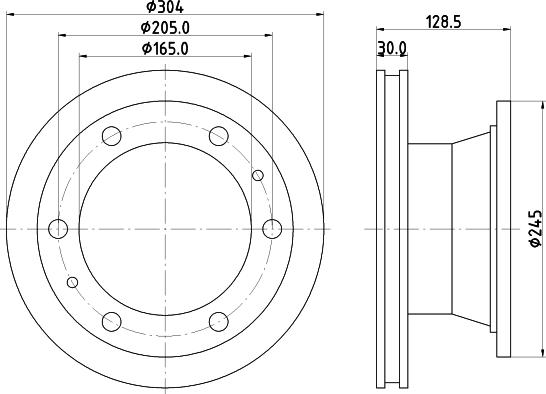 DON CVD520 - Спирачен диск vvparts.bg