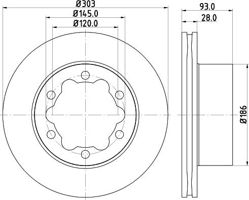 DON CVD657 - Спирачен диск vvparts.bg