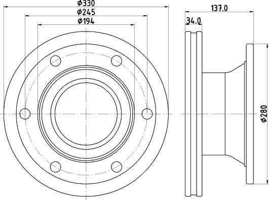 DON CVD602 - Спирачен диск vvparts.bg