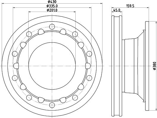 DON CVD616 - Спирачен диск vvparts.bg