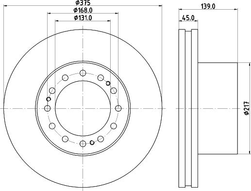Jurid 569109J - Спирачен диск vvparts.bg