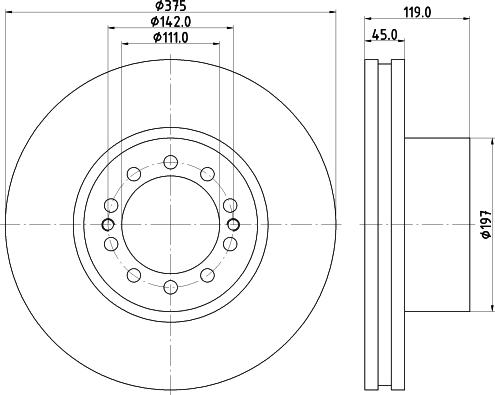 DON CVD689 - Спирачен диск vvparts.bg