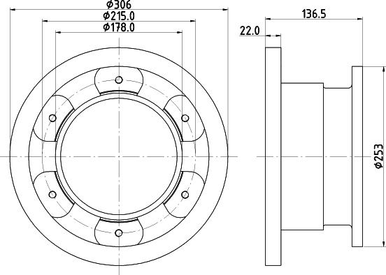 Febi Bilstein 29161 - Спирачен диск vvparts.bg