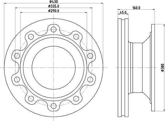 DON CVD700 - Спирачен диск vvparts.bg