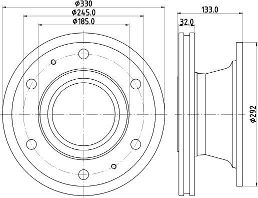 DON CVD703 - Спирачен диск vvparts.bg