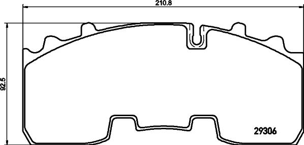 DON CVP092K - Комплект спирачно феродо, дискови спирачки vvparts.bg