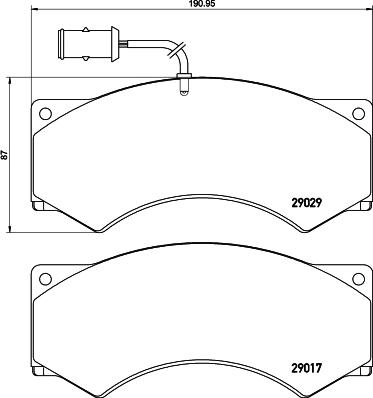 DON CVP005 - Комплект спирачно феродо, дискови спирачки vvparts.bg