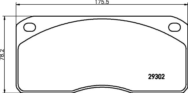 DON CVP001 - Комплект спирачно феродо, дискови спирачки vvparts.bg