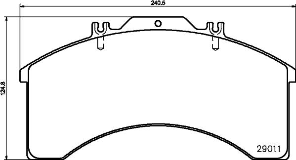 DON CVP015 - Комплект спирачно феродо, дискови спирачки vvparts.bg