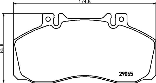 DON CVP016 - Комплект спирачно феродо, дискови спирачки vvparts.bg